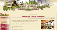Desktop Screenshot of pension-sachsenruh.de