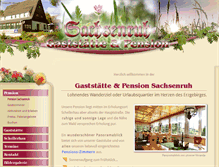 Tablet Screenshot of pension-sachsenruh.de